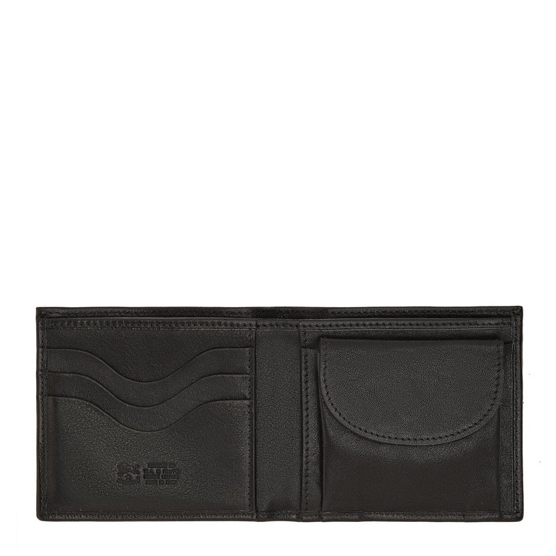 IL BISONTE Men's Bifold Wallet Nero outlook