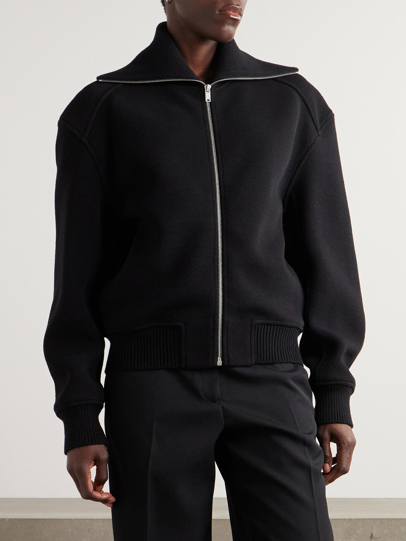 Oversized Wool-blend Bomber Jacket 4