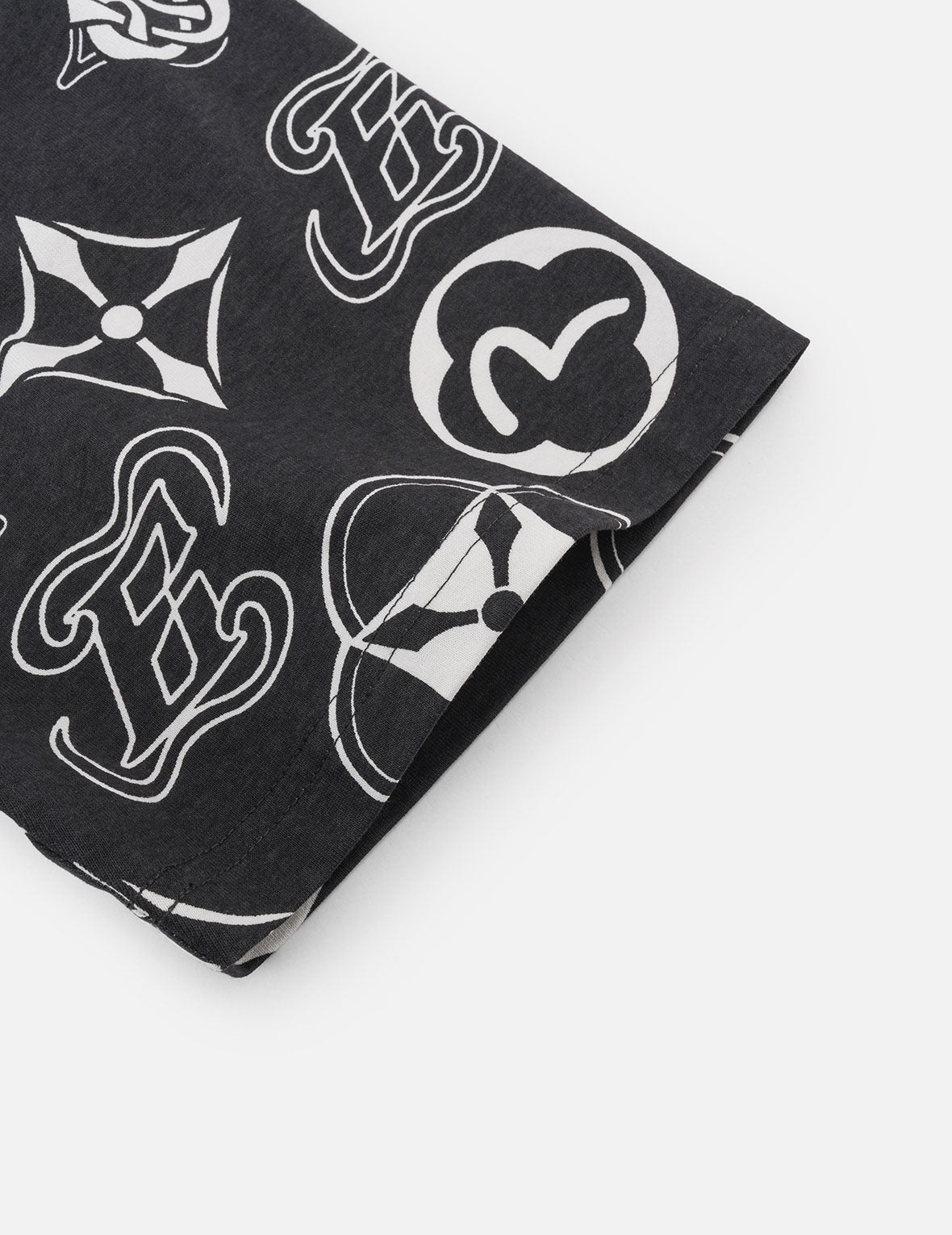 Allover Multi-logo Print Loose Fit T-shirt - 6