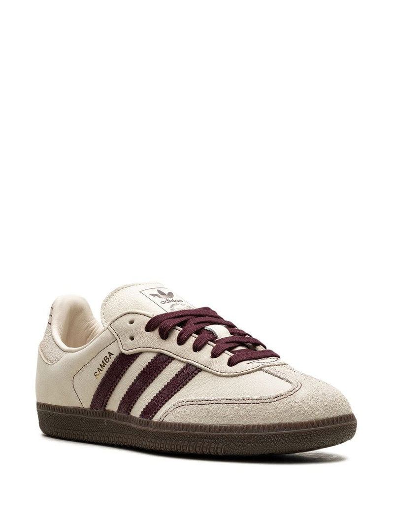 adidas Samba OG "Wonder White/Maroon" sneakers outlook