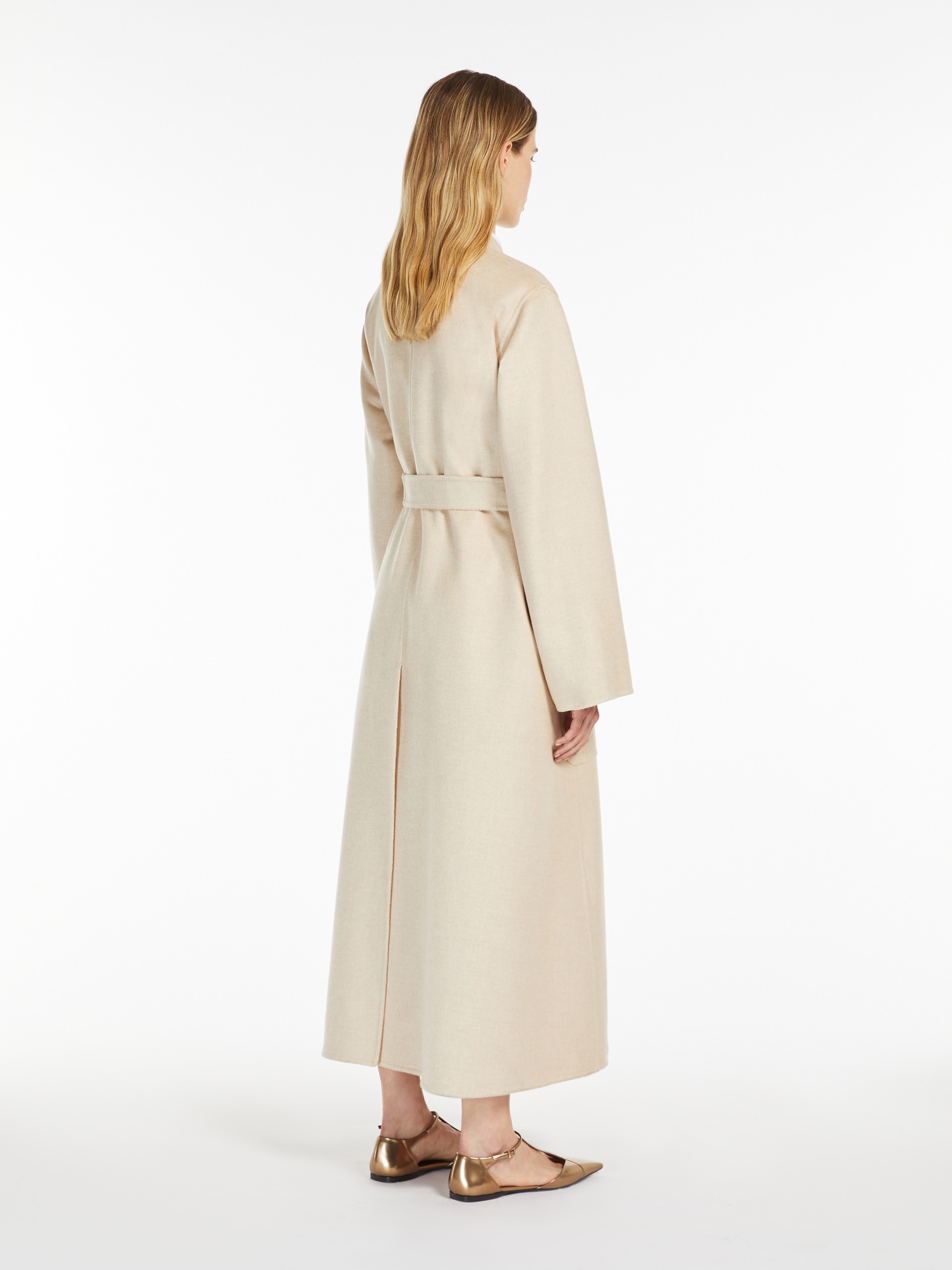 VEZZOSO Camel wrap coat - 4