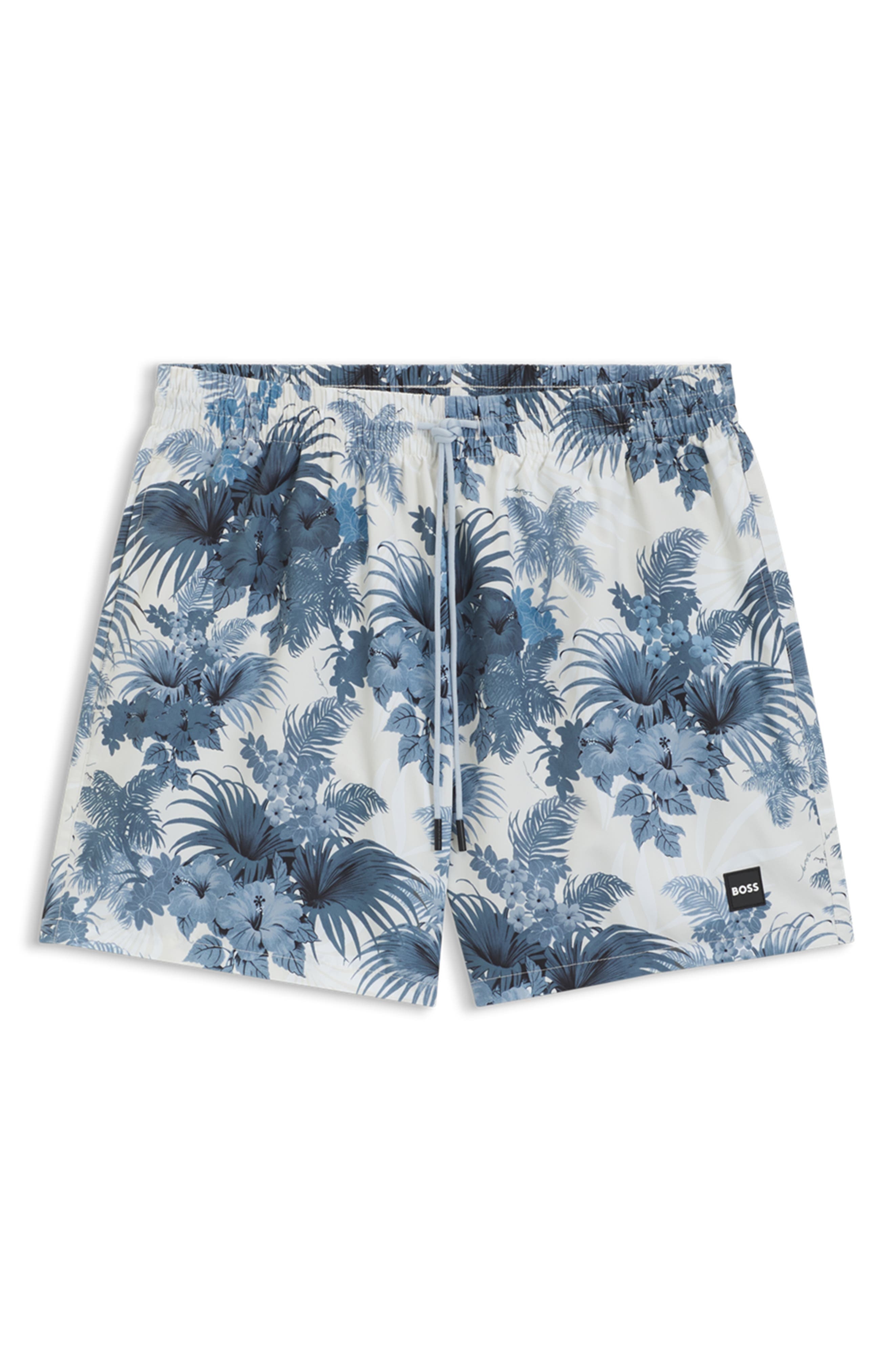 BOSS Piranha Swim Trunks in Open Blue at Nordstrom - 4