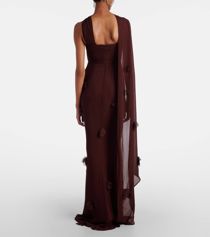 Scarf-detail jersey gown 3
