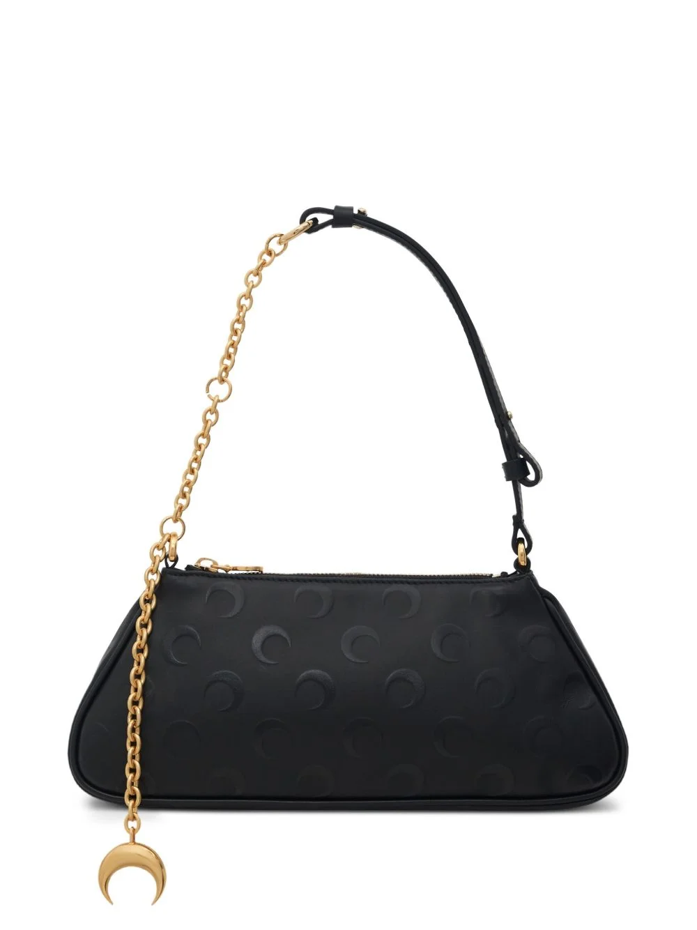 moon embossed chain shoulder bag - 1