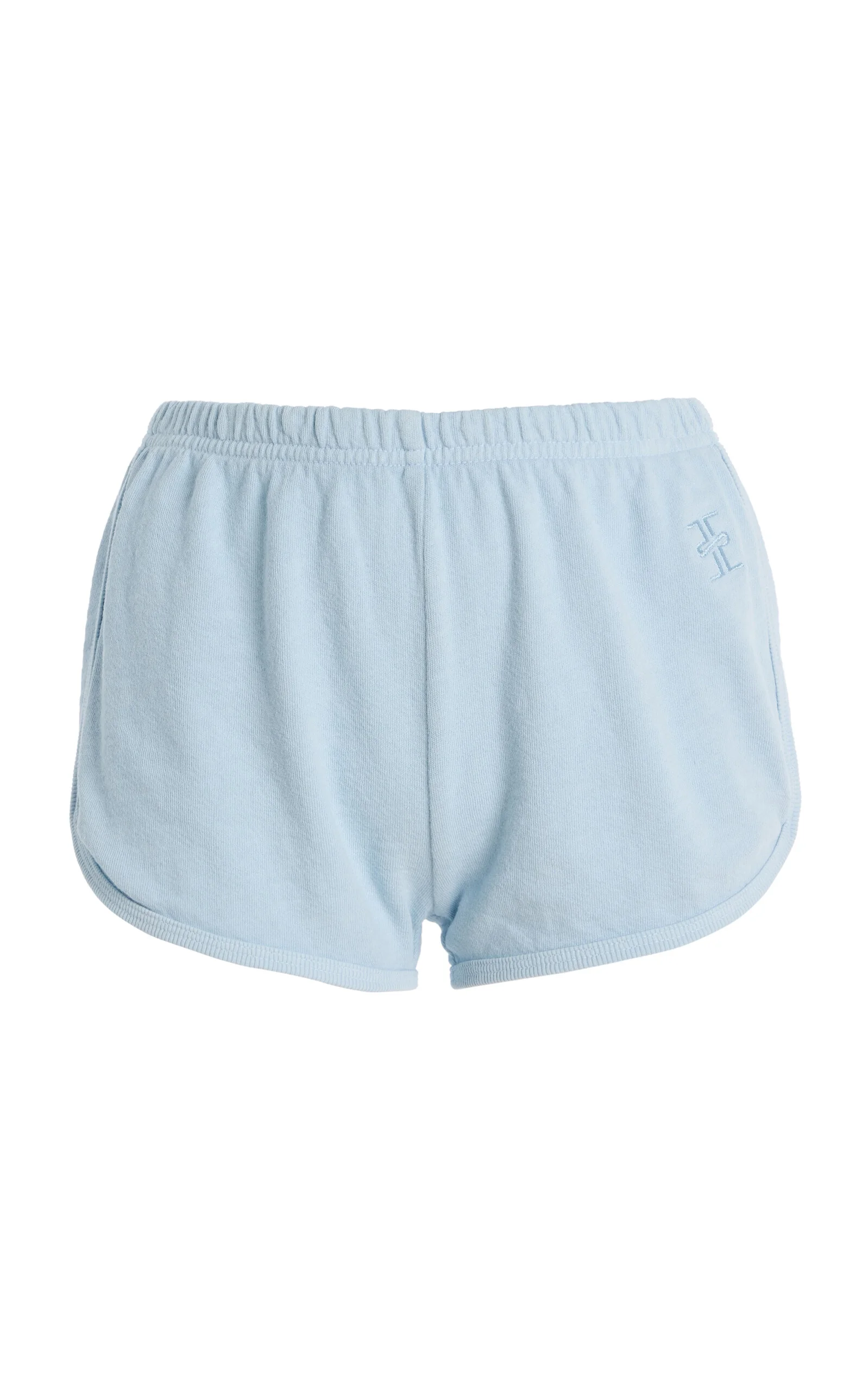 Cotton Mini Track Shorts blue - 1