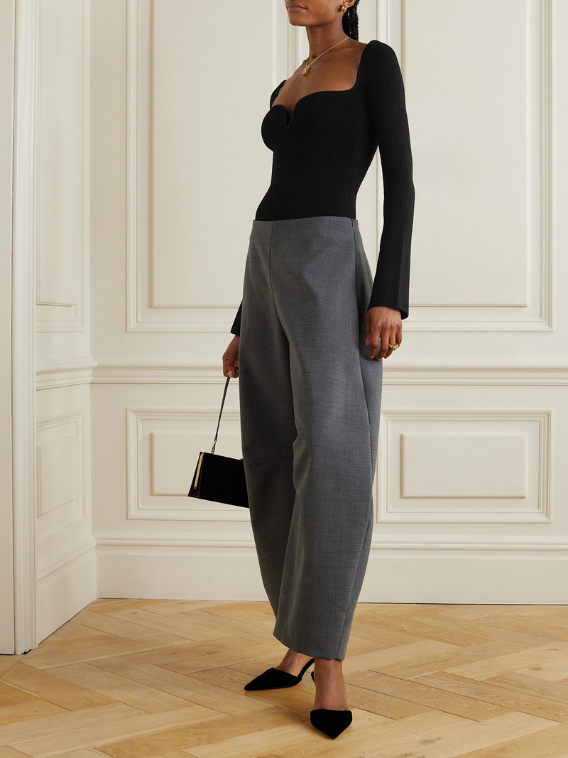 GALVAN Gaia Ribbed-knit Bodysuit outlook