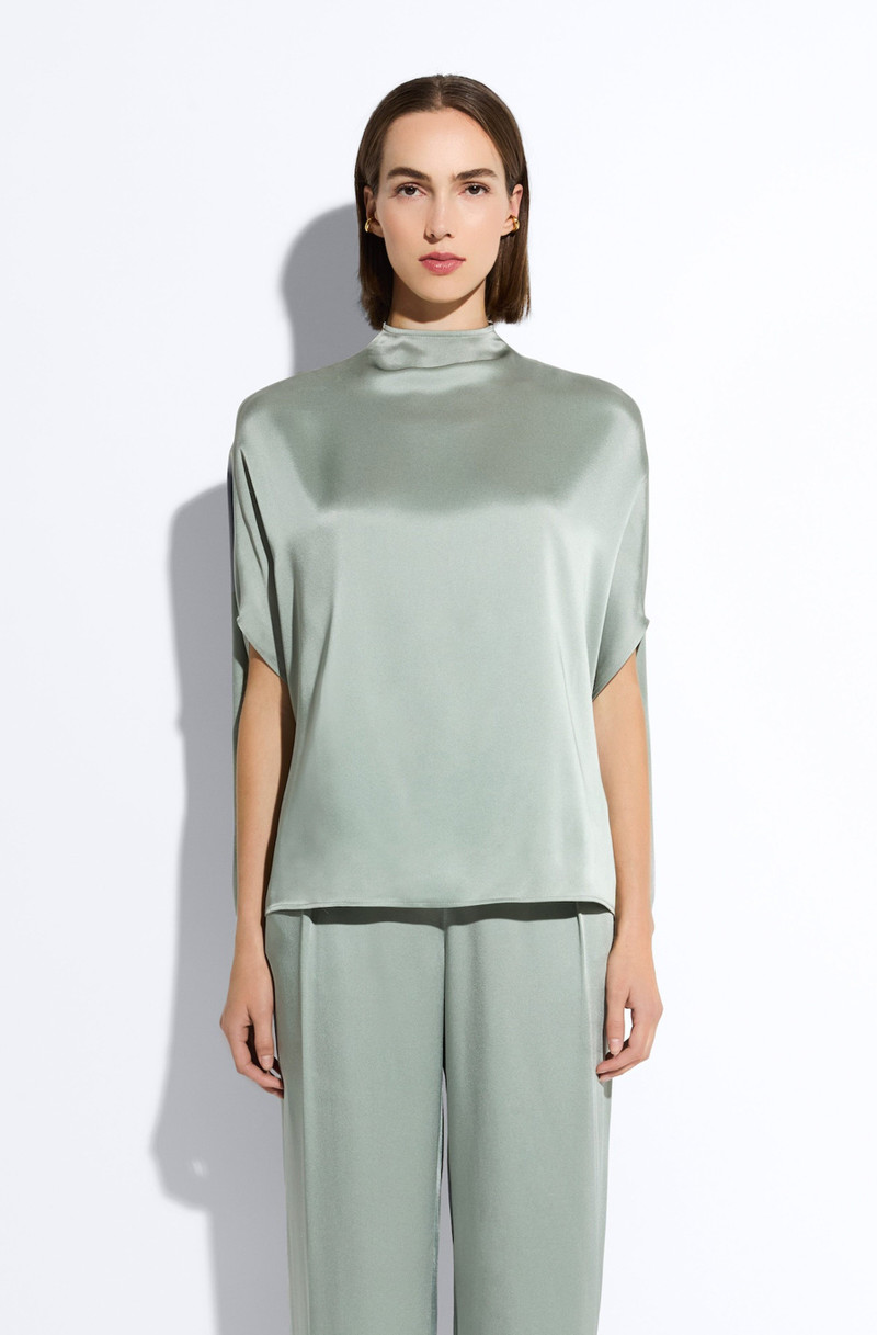 LAPOINTE Satin Cape Tee outlook