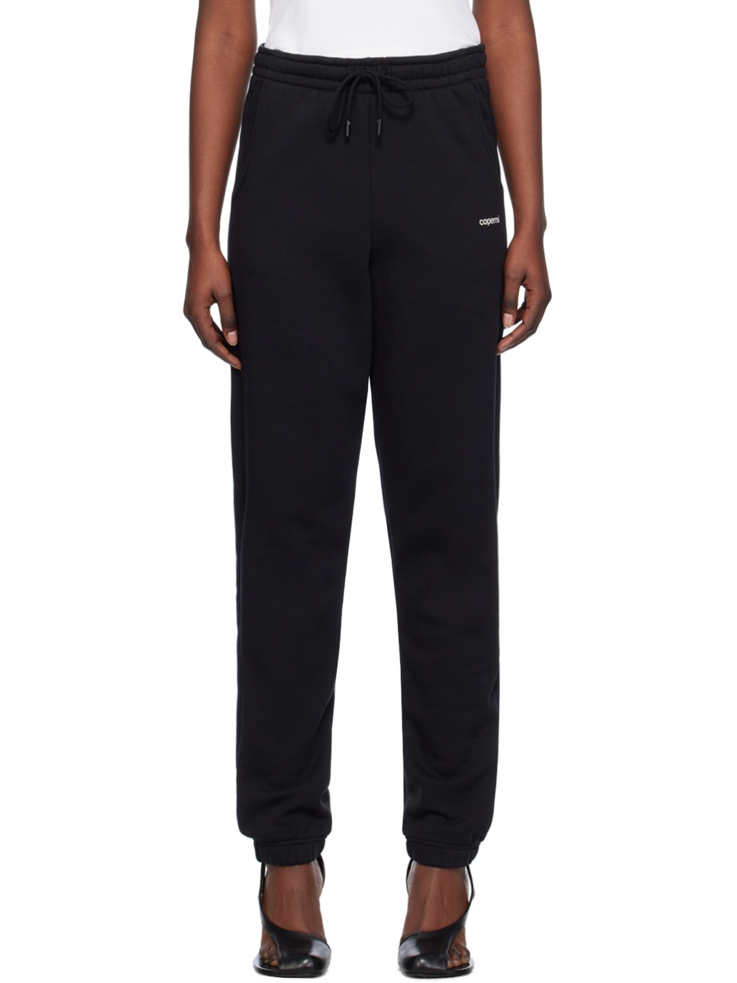 Black Drawstring Sweatpants - 1