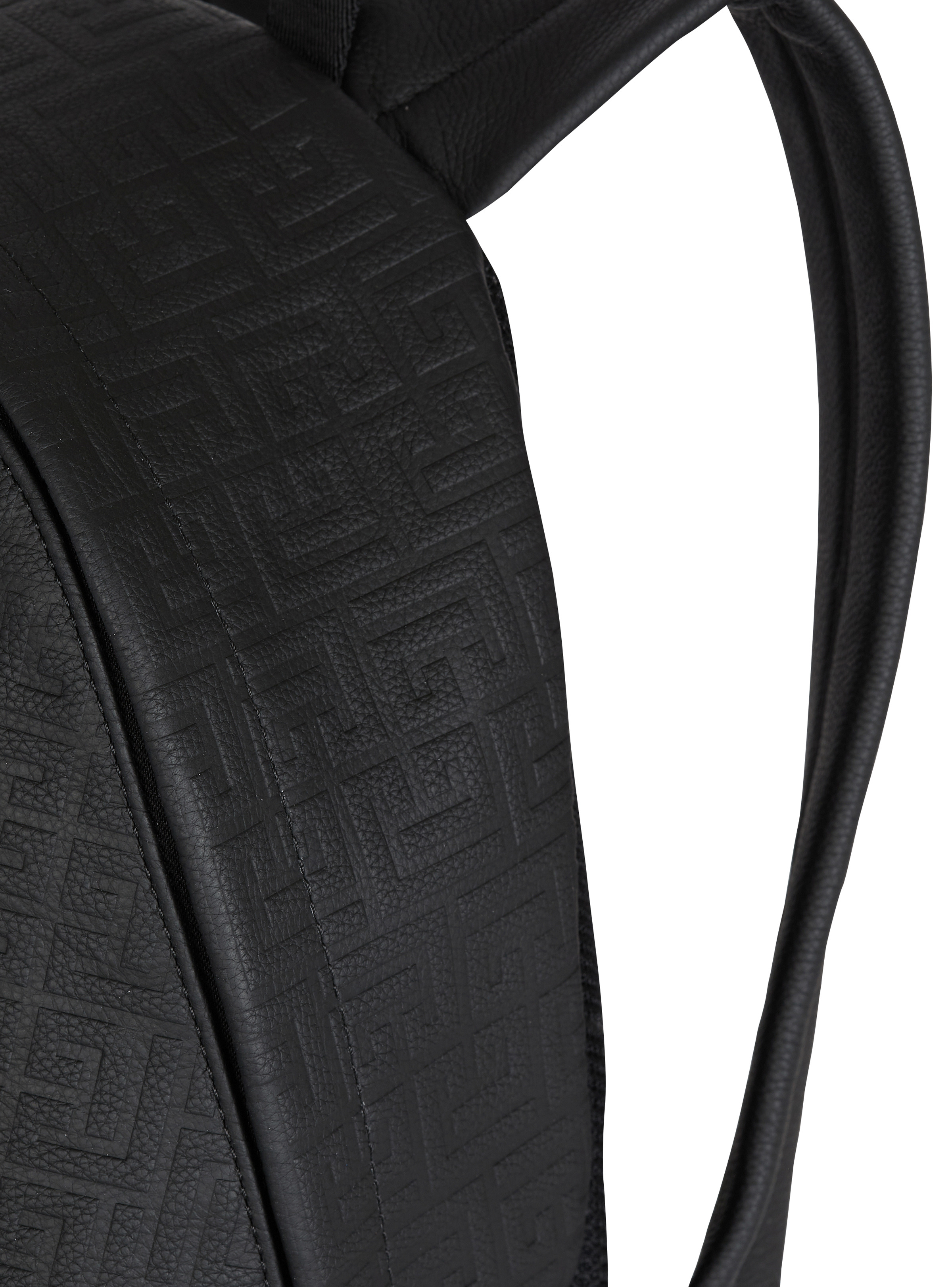 Grained leather backpack - 5