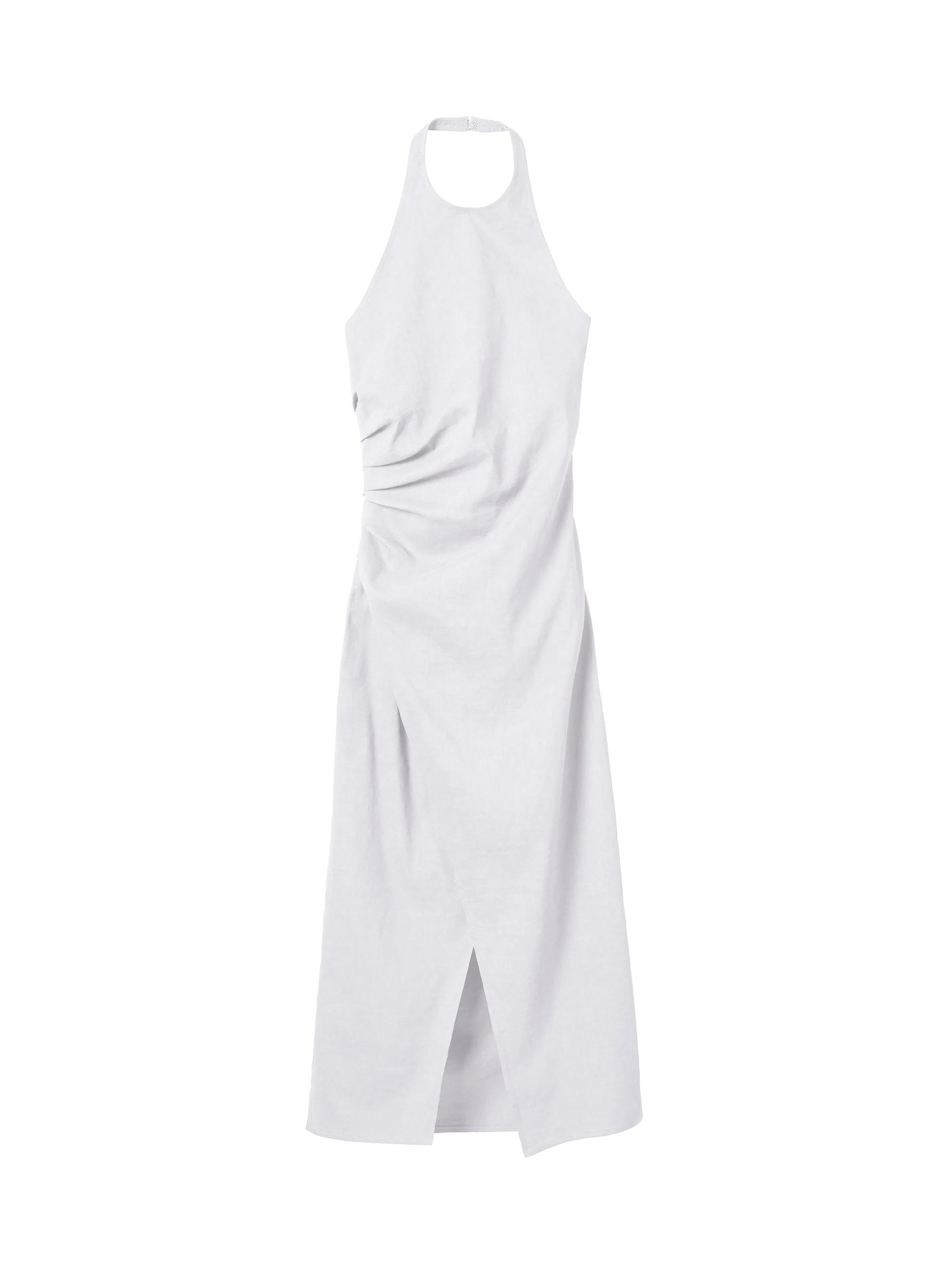 Sylvie Linen Midi Halter Dress - 1