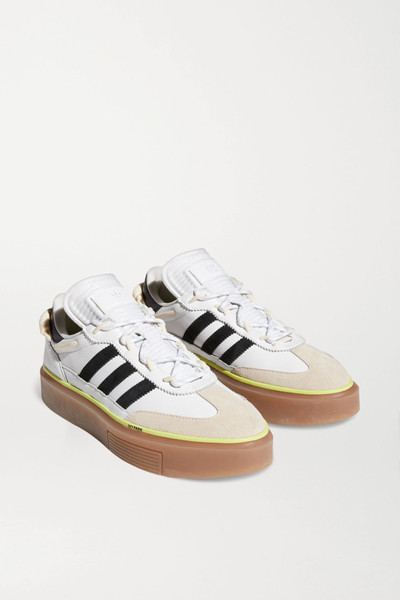 adidas Originals + Ivy Park Supersleek leather, neoprene and suede sneakers outlook