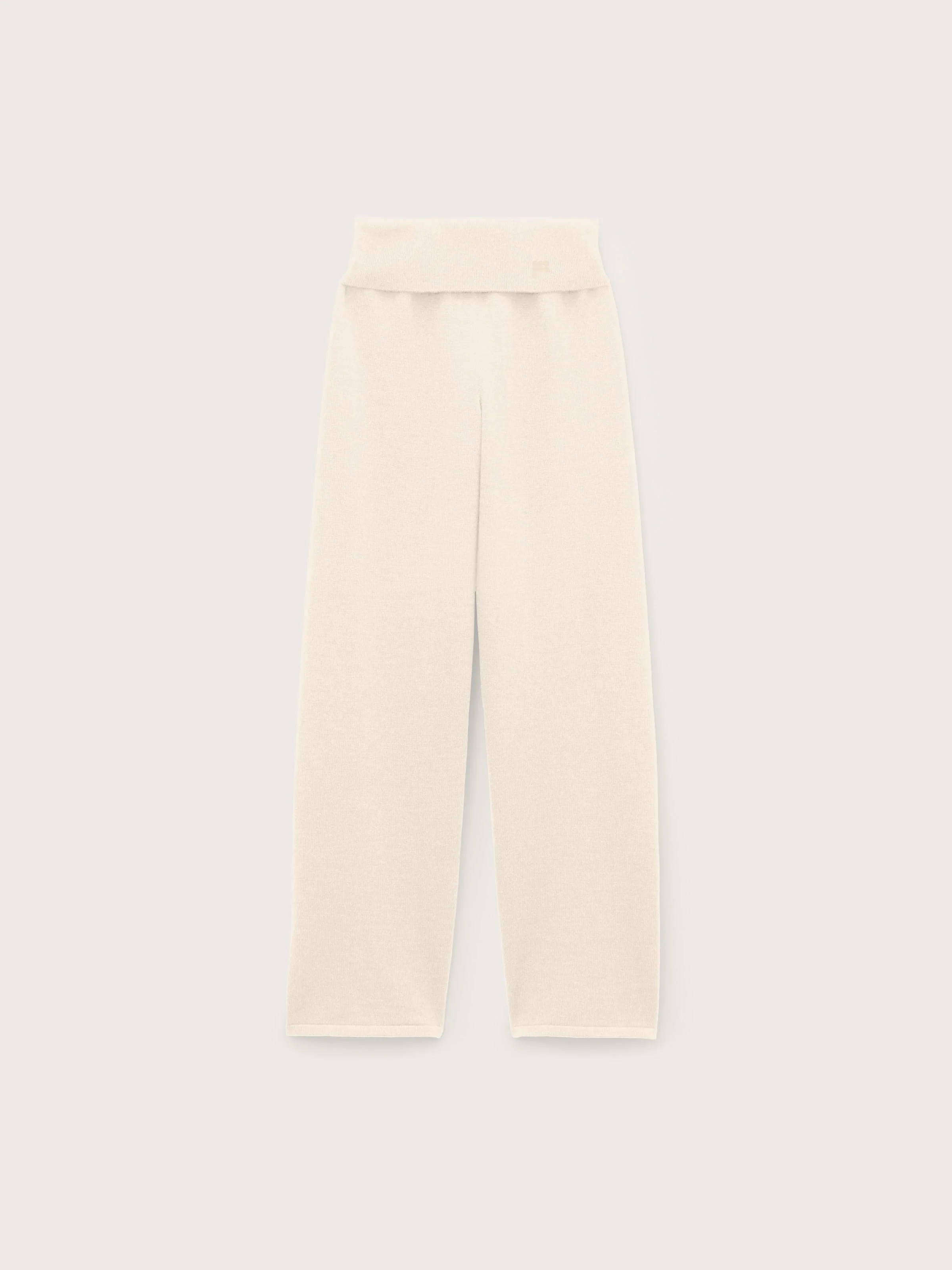 Womens Merino Wool Straight Leg Trousers - Soft Void - 1