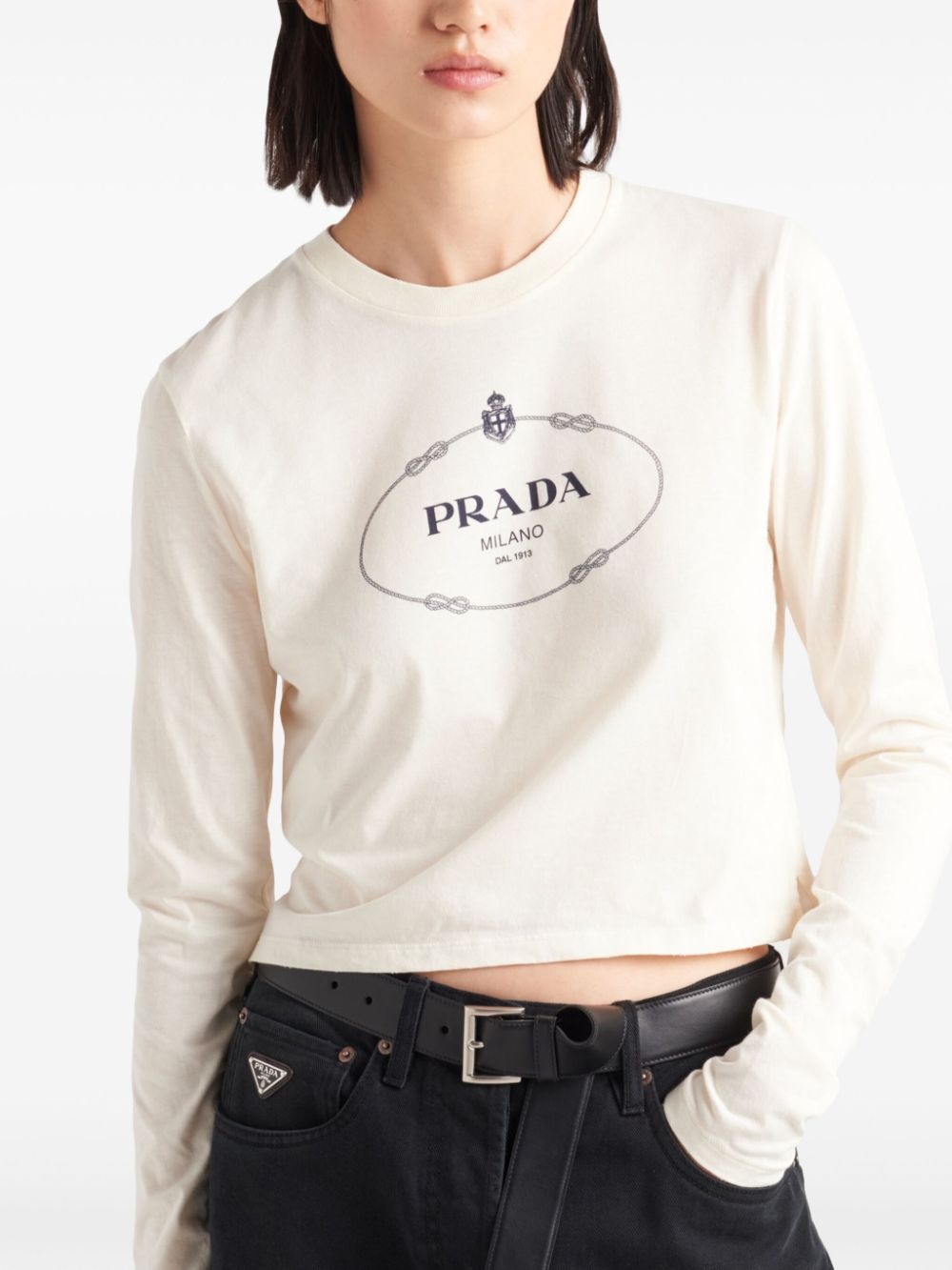 printed jersey T-shirt - 4