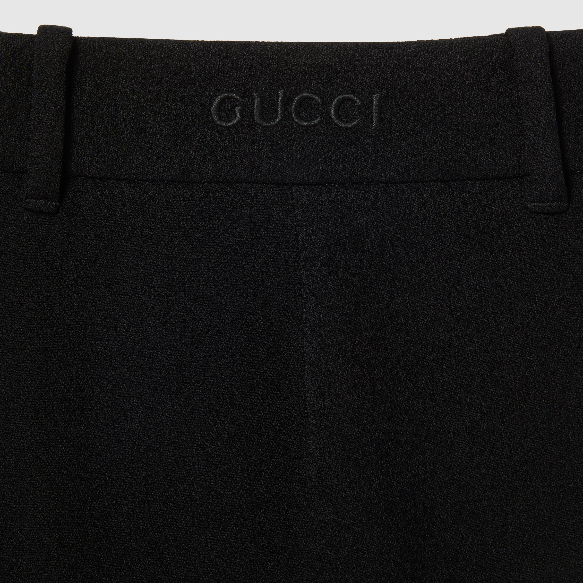 Embroidered viscose sable pant - 7