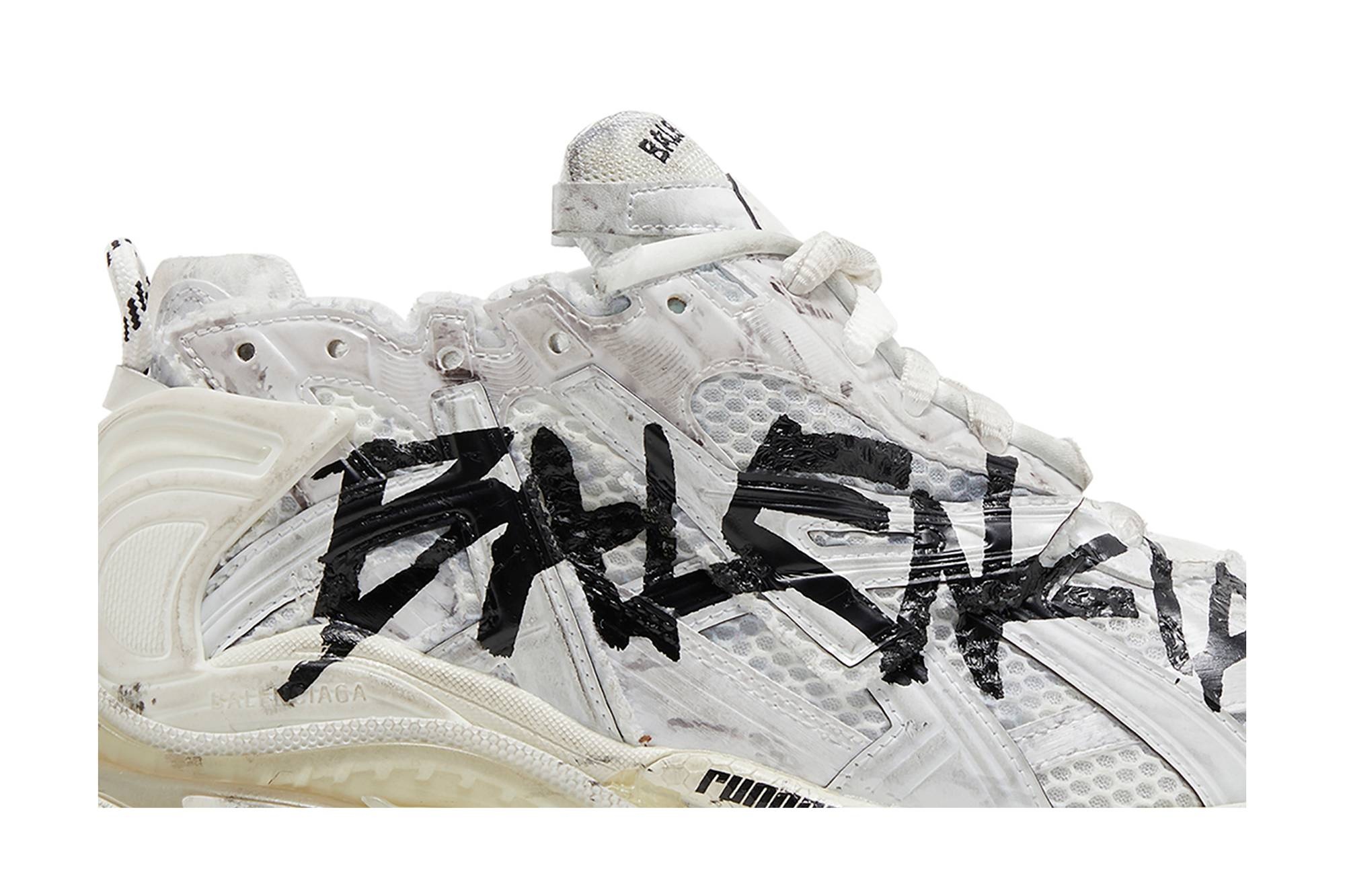 Balenciaga Runner Sneaker 'Graffiti - White Black' - 2