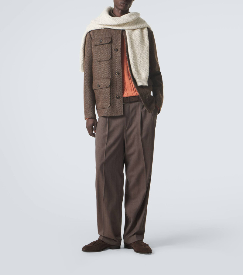 Loro Piana Isaac virgin wool crêpe straight pants outlook