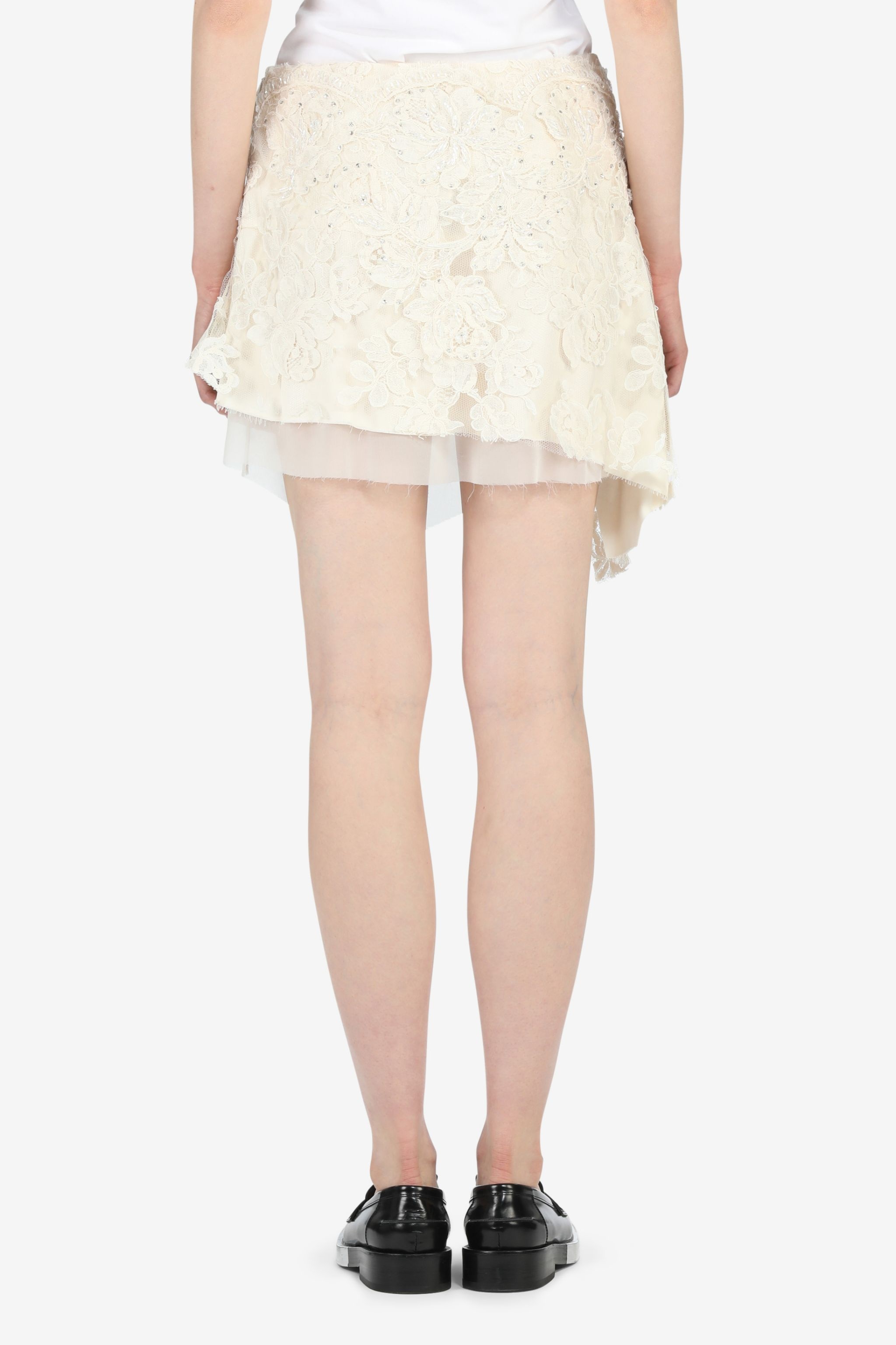 CRYSTAL-EMBELLISHED LACE SKIRT - 2