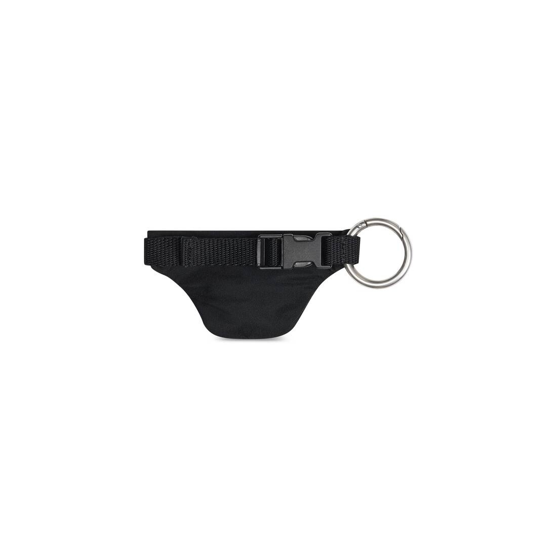 Micro Beltpack Bracelet Keychain in Black - 2