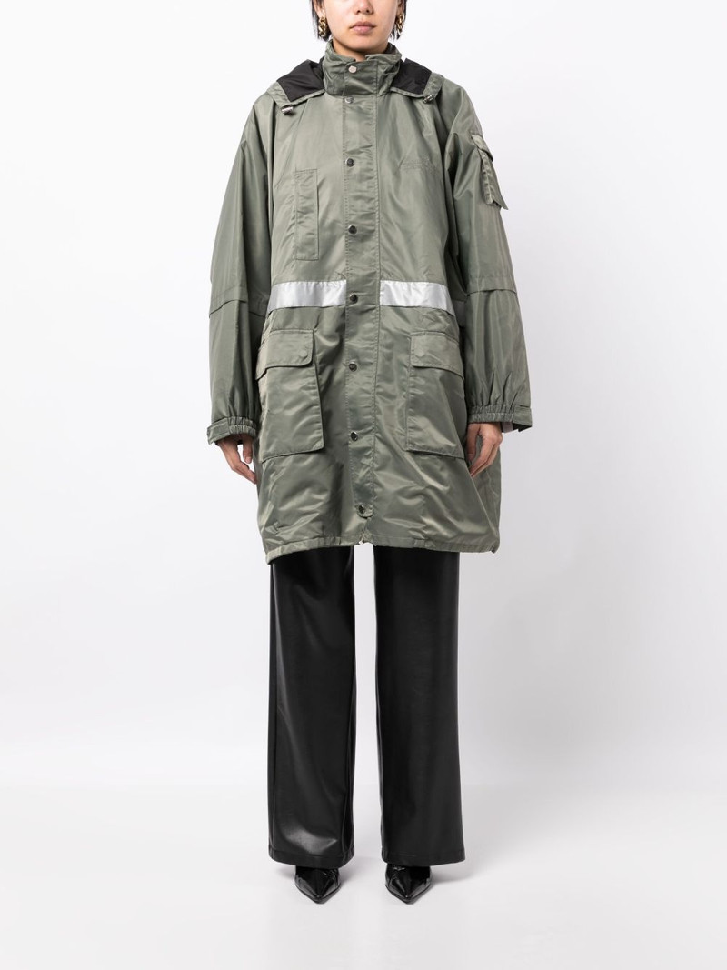 rokh multi-pocket hooded parka coat outlook