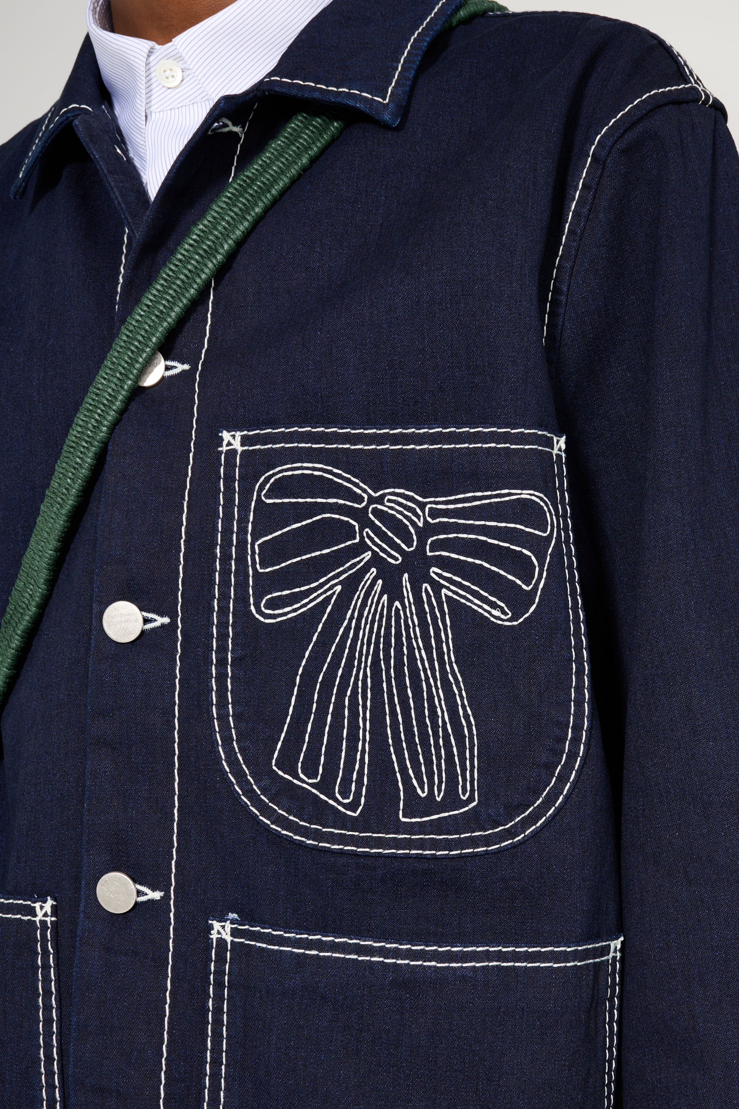 ACNE STUDIOS DENIM JACKET INDIGO BLUE - 5