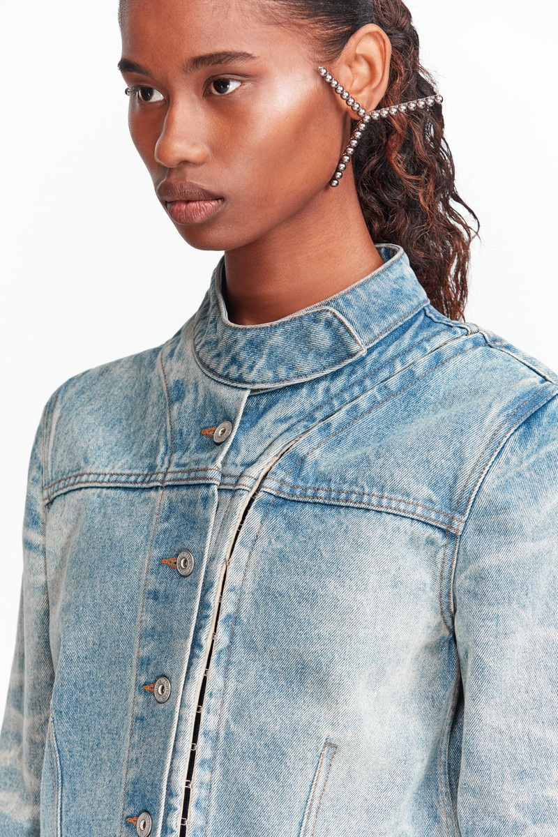 Hook and Eye Denim Moto Jacket 4