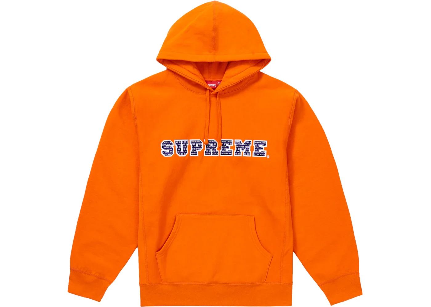 Supreme The Most Hooded Sweatshirt Orange - 1
