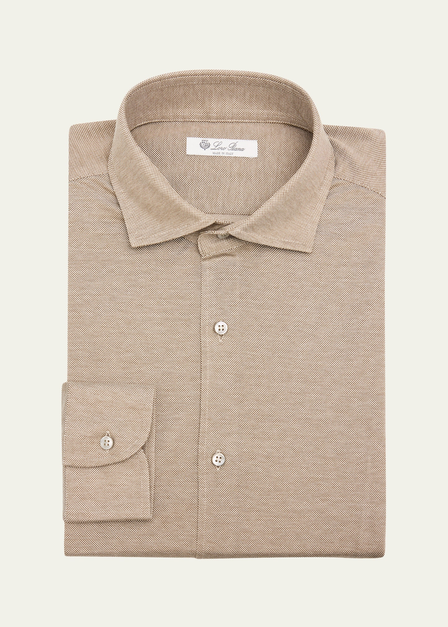 Men's Woven Cotton Oxford Sport Shirt - 1