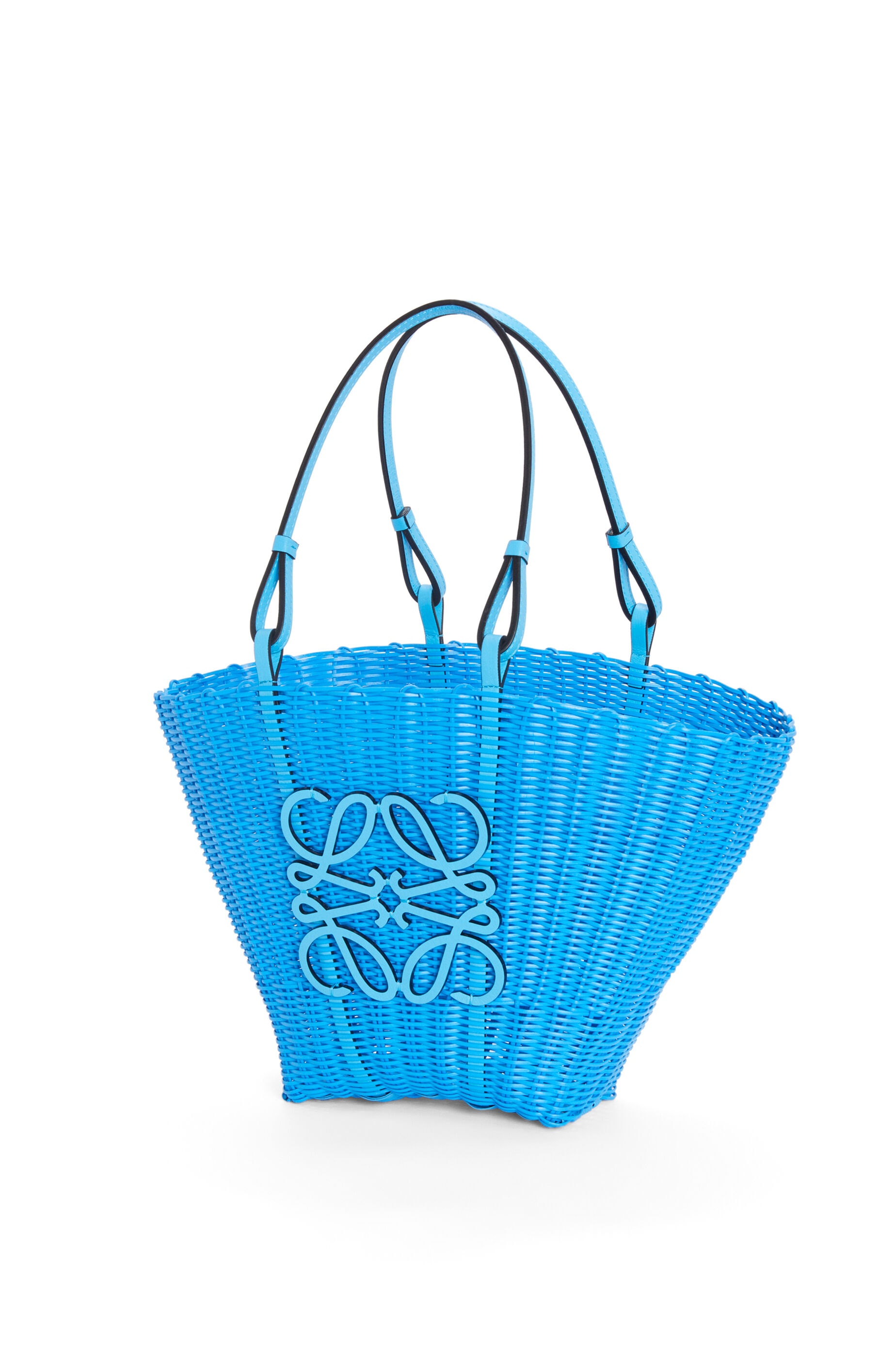 Mermaid basket bag in plastic and calfskin - 3