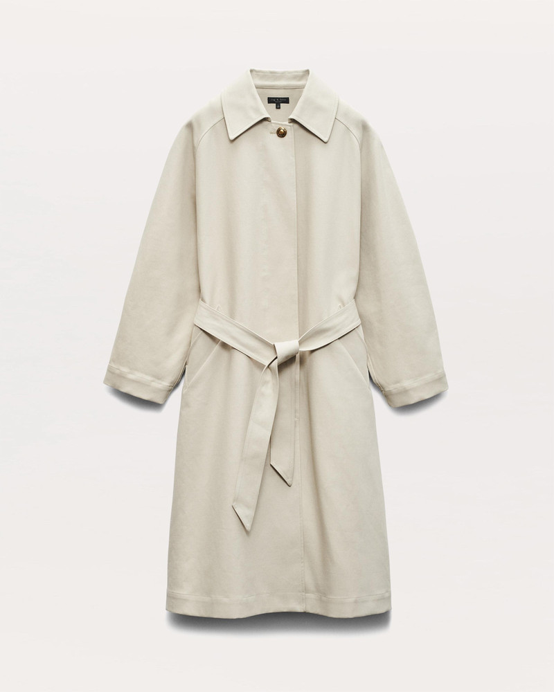 Henrietta Oversized Italian Cotton Trench Coat 1