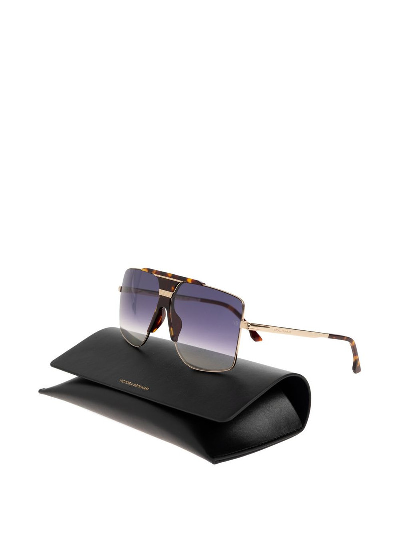 Victoria Beckham tortoiseshell geometric-frame sunglasses outlook