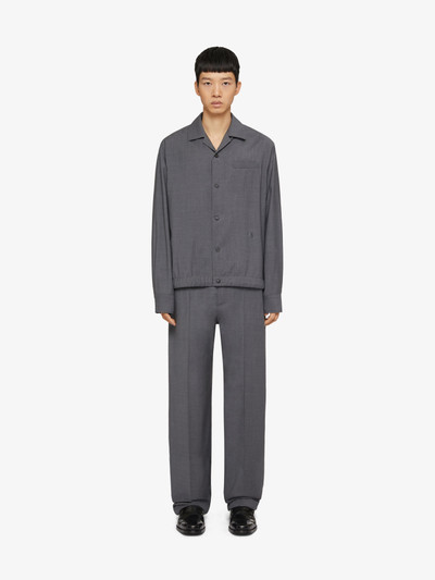 Givenchy SLIM FIT JOGGER PANTS IN WOOL outlook