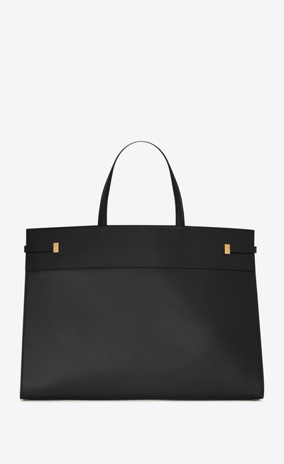 SAINT LAURENT large manhattan shopping bag in smooth leather outlook
