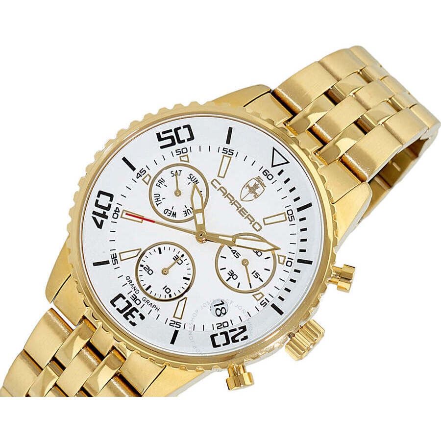 Torino Carrero - Torino Carrero GrandGraph Chronograph Quartz White Dial Men's Watch C1G4343WTJ - 4