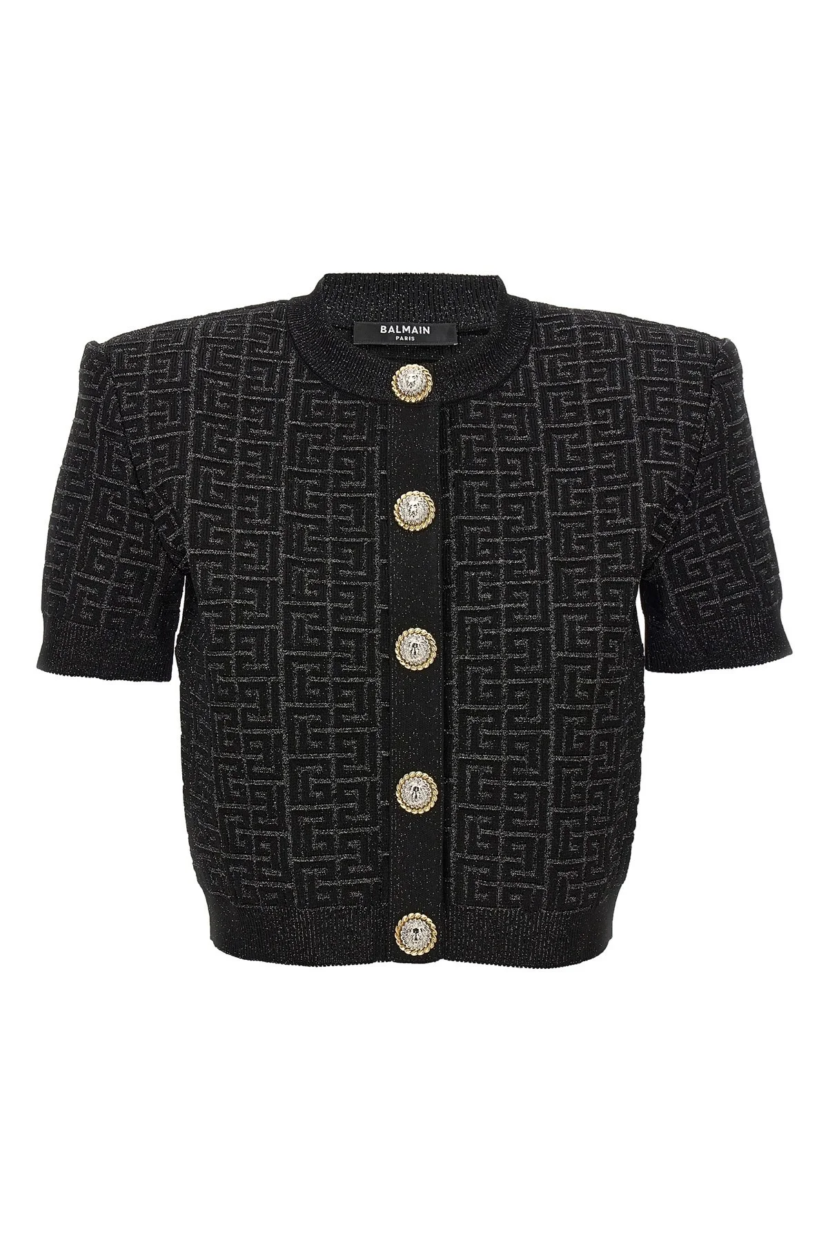 'Monogram' cropped cardigan - 1