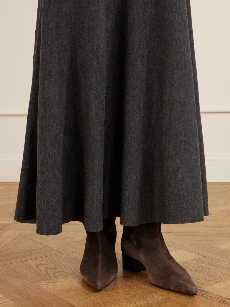 KHAITE Andee Suede Knee Boots outlook