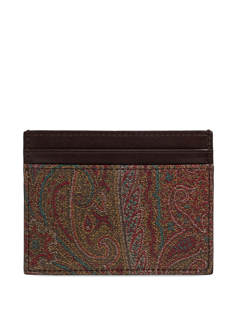 Etro paisley-patterned card holder outlook