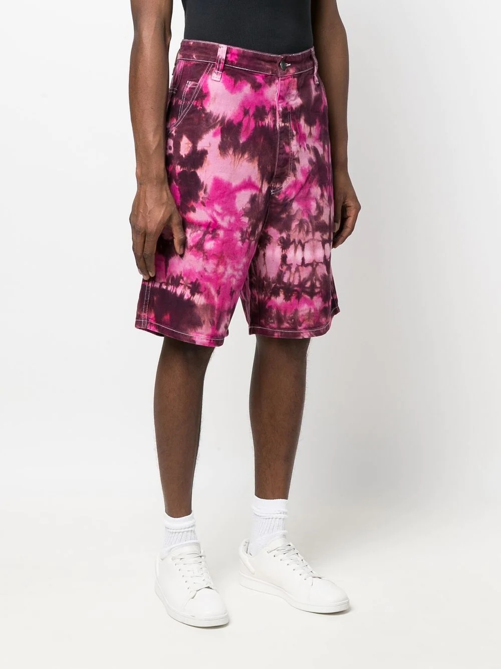 tie dye-print bermuda shorts - 3