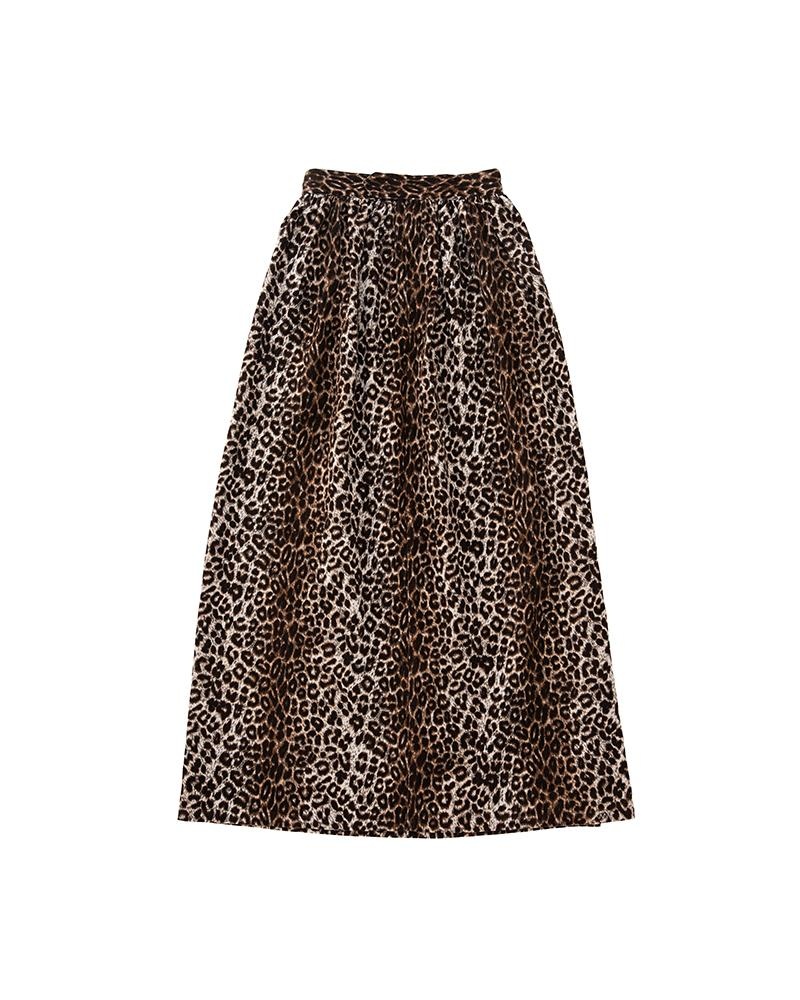 MAXI SKIRT LEOPARD BEIGE - 2