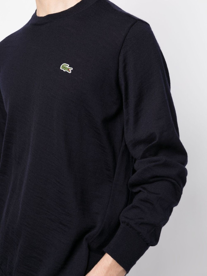logo-patch wool jumper 5