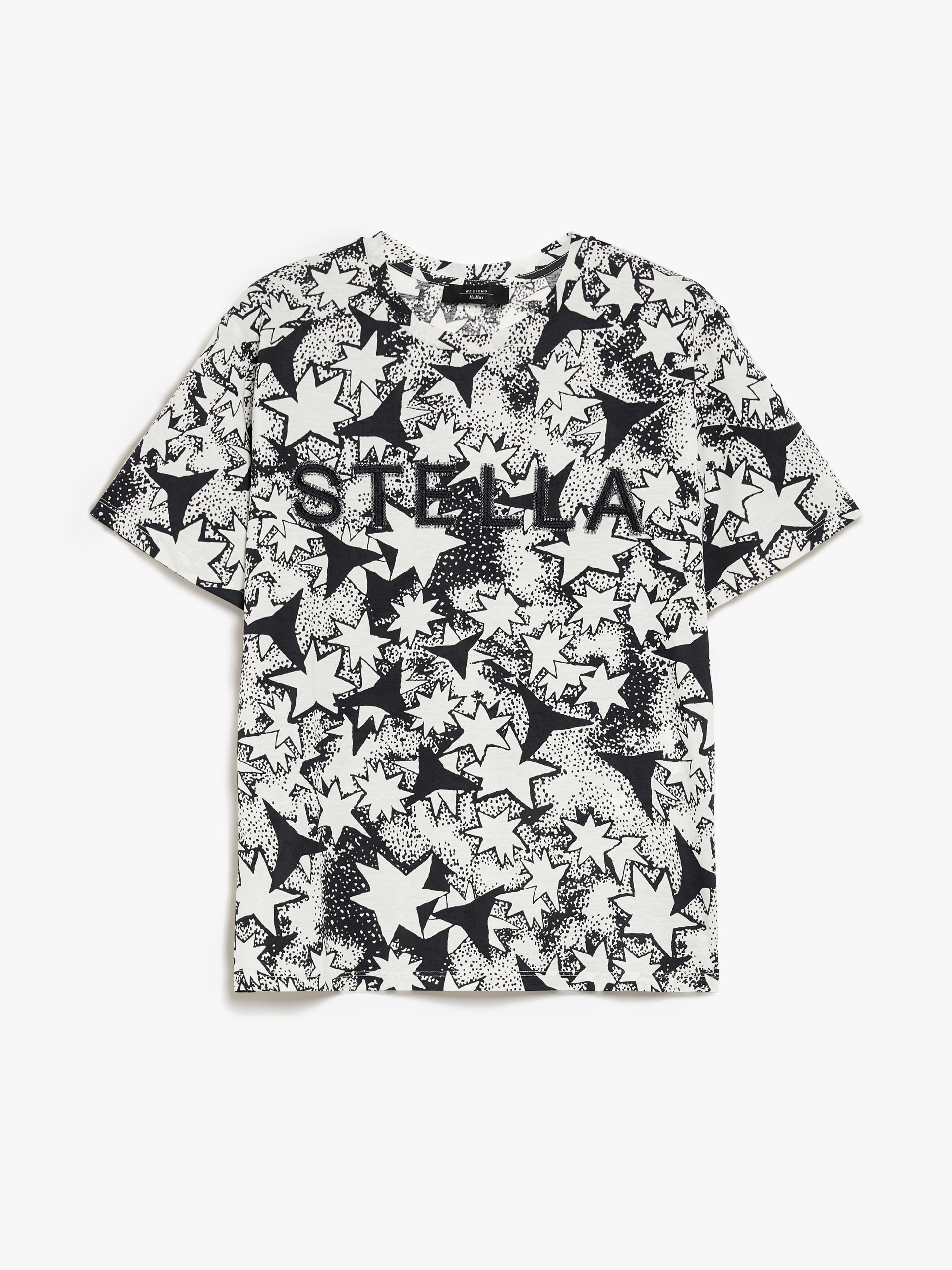 RADIO Print and embroidery-adorned cotton T-shirt - 1