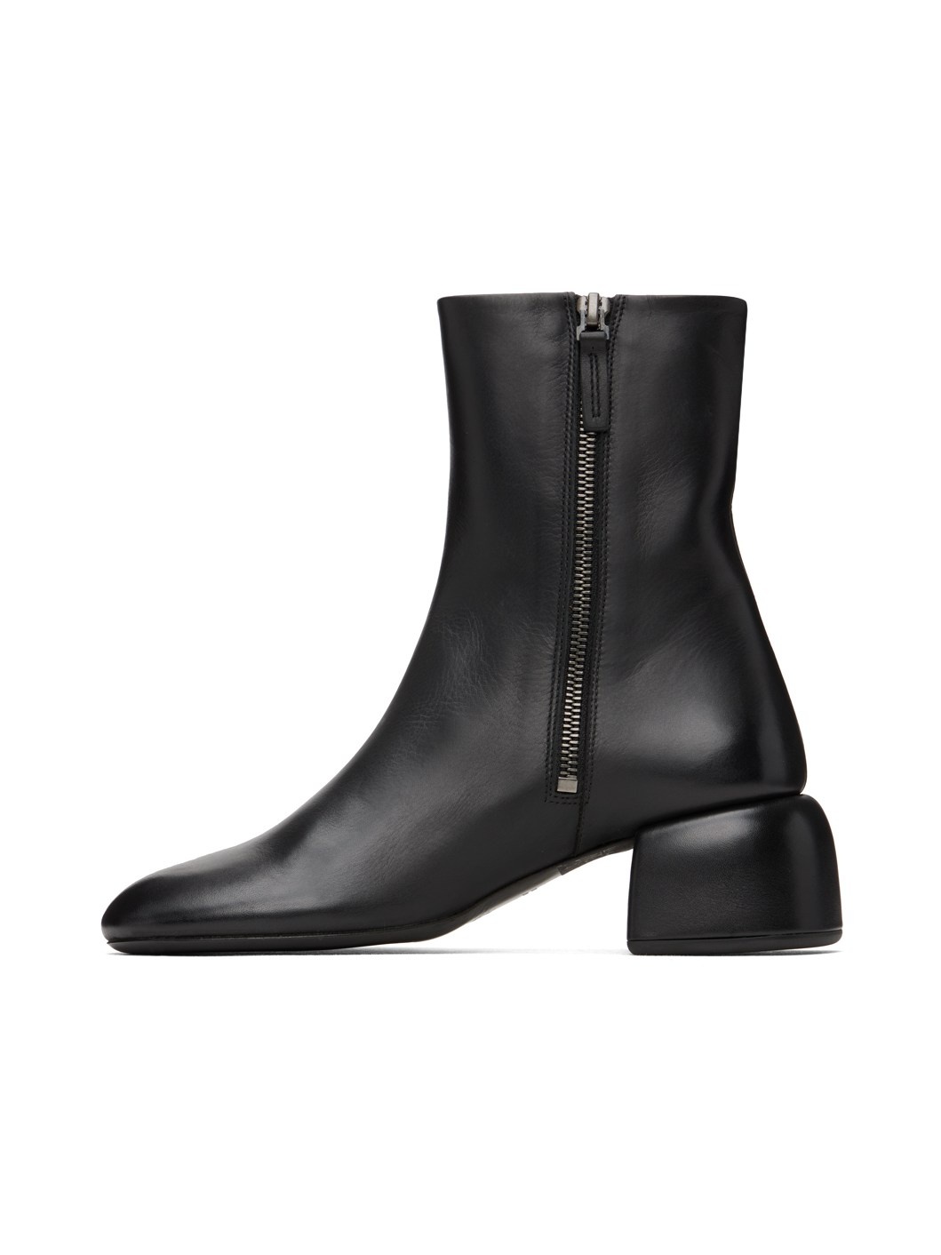 Black Zip-Up Boots - 3