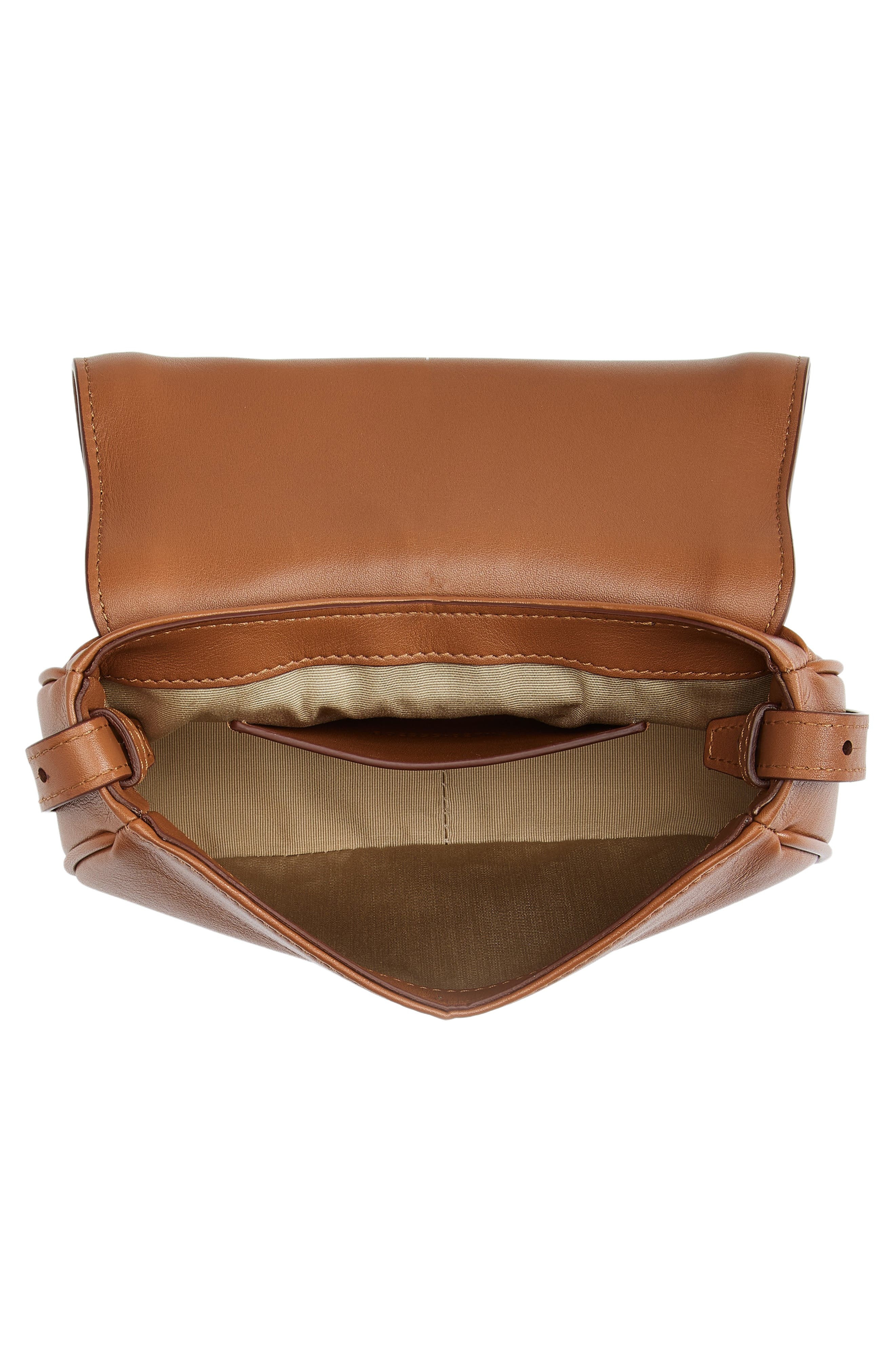 McQueen Mini T-Bar Shoulder Bag in Tan Silver at Nordstrom - 5