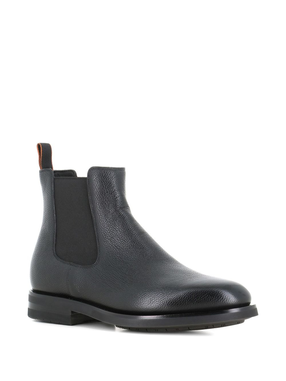 elastic-panel leather boots - 2