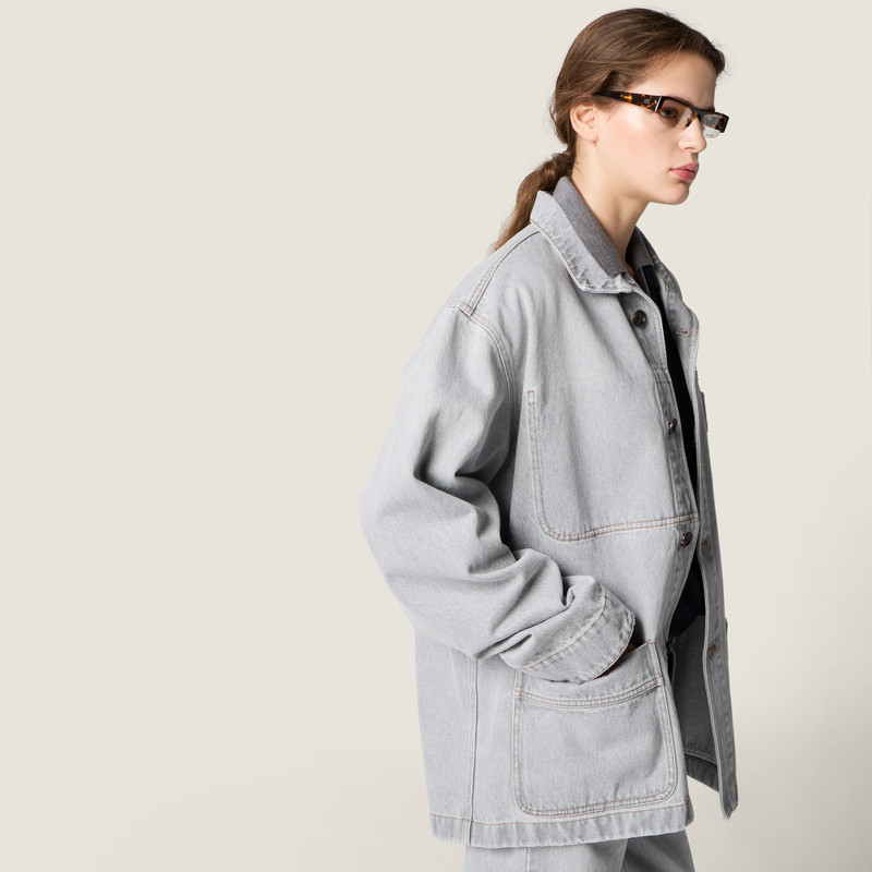 Denim blouson jacket 5