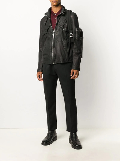 Neil Barrett lambskin leather jacket outlook