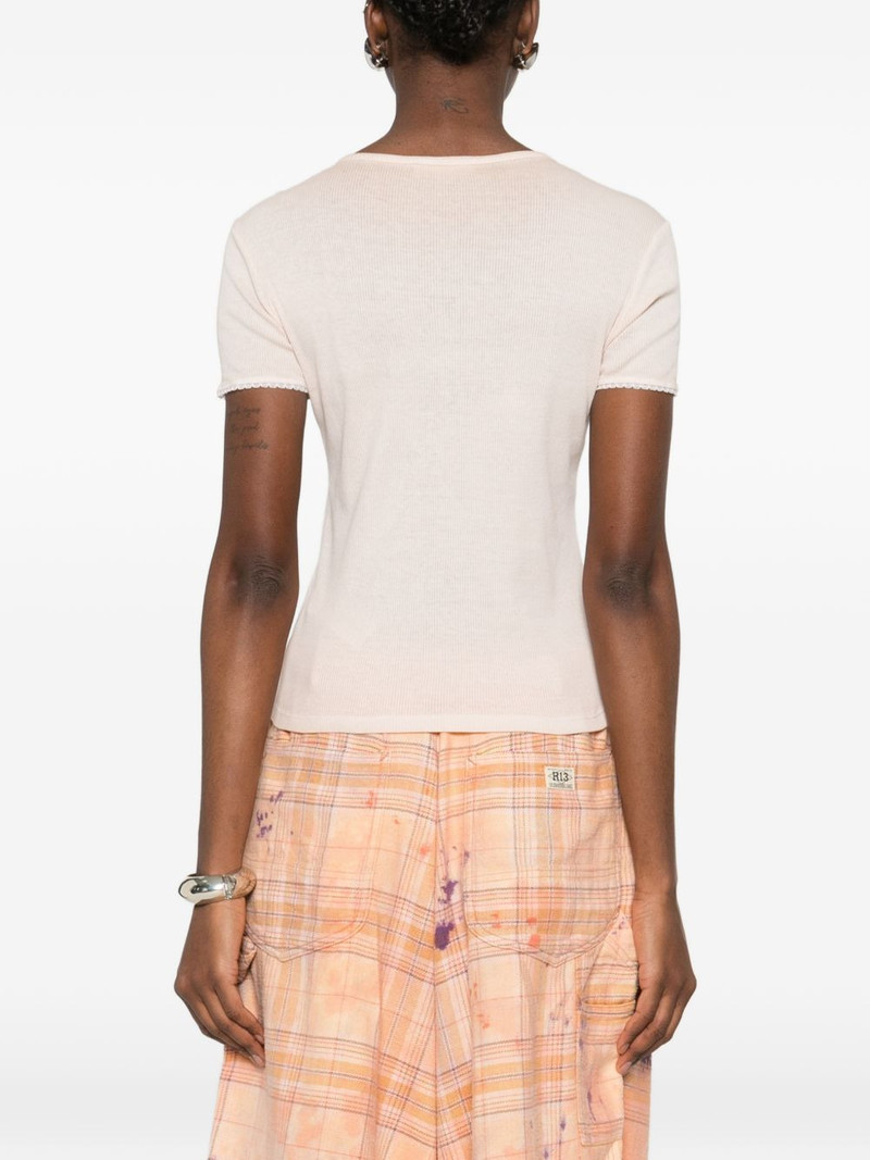 ribbed short-sleeve T-shirt 4