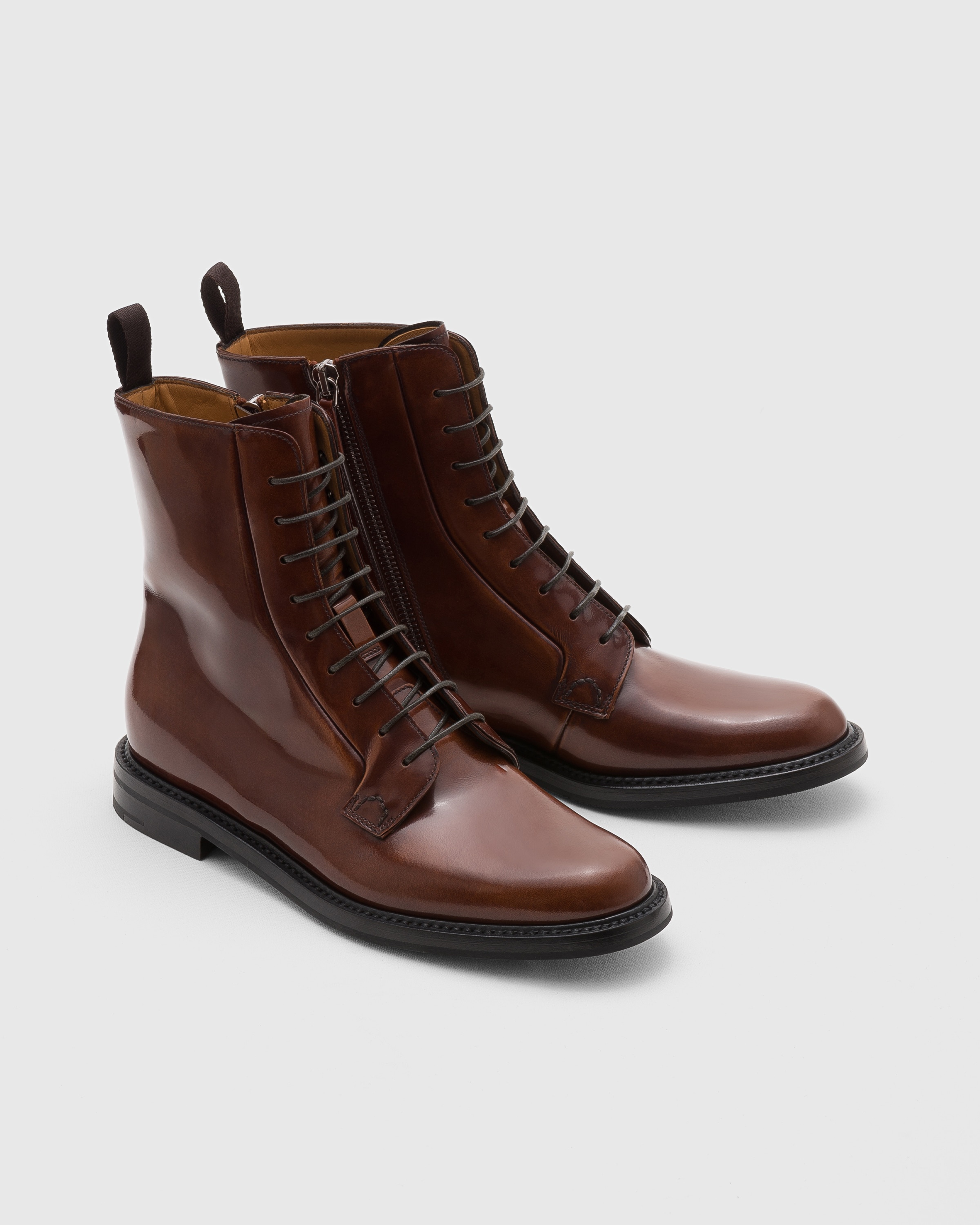 Polished Binder Lace Up Boot - 2