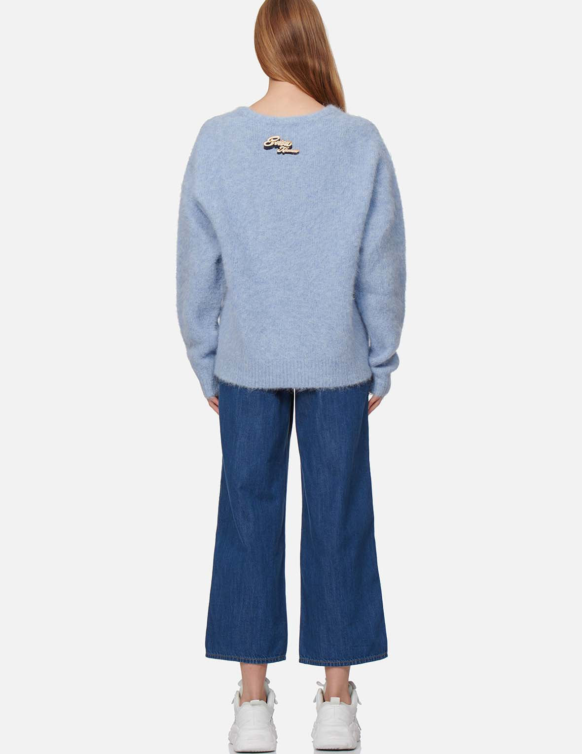 SEAGULL BADGE ALPACA SWEATER - 4