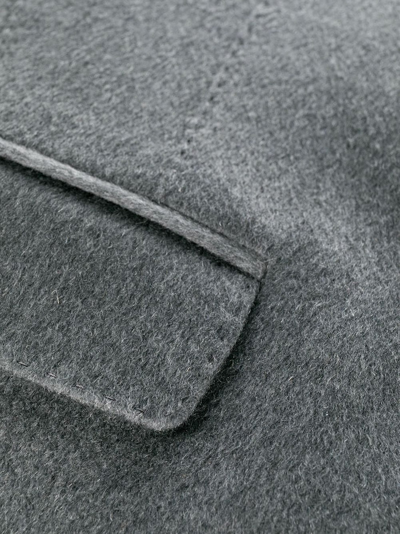 single-breasted layered coat 7