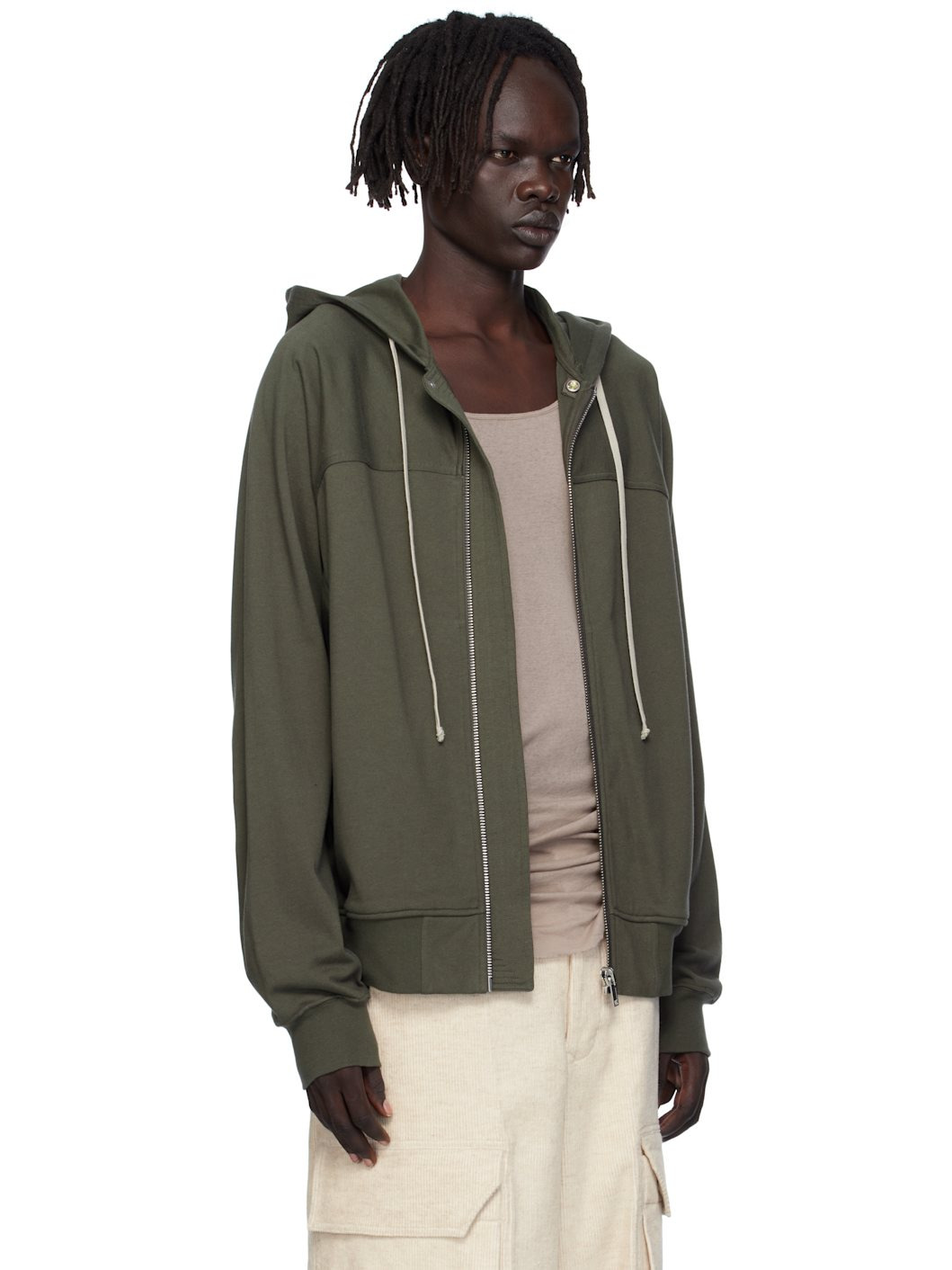 Khaki Concordians Windbreaker Hoodie - 2